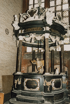 Vorschaubild Wismar: St. Nikolai, Taufbaldachin (Foto 1987)
